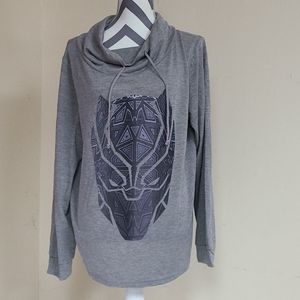 Juniors Marvel Black Panther Cowl Sweatshirt gray